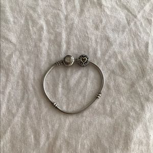 Pandora bracelet with charm